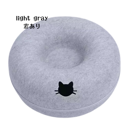 猫ベッド ドーナツトンネル