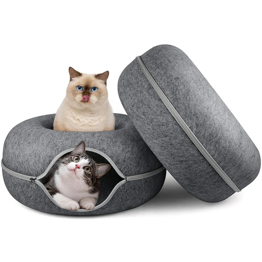 猫ベッド ドーナツトンネル